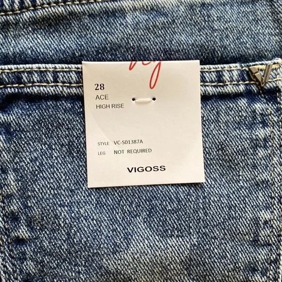 Vigoss Blue Star Jean Shorts - Picture 5 of 8
